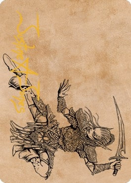 Image for Lae'zel, Vlaakith's Champion Art Card (Gold-Stamped Signature) (45) - Magic: The Gathering