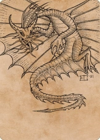 Image for Ancient Gold Dragon Art Card (44/81) (44) - Magic: The Gathering