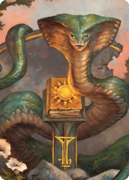 Image for Guardian Naga Art Card (Gold-Stamped Signature) (16) - Magic: The Gathering