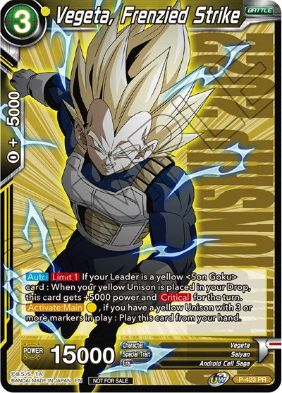 P-423  - Vegeta, Frenzied Strike (Championship Pack 2022 Vol.2)