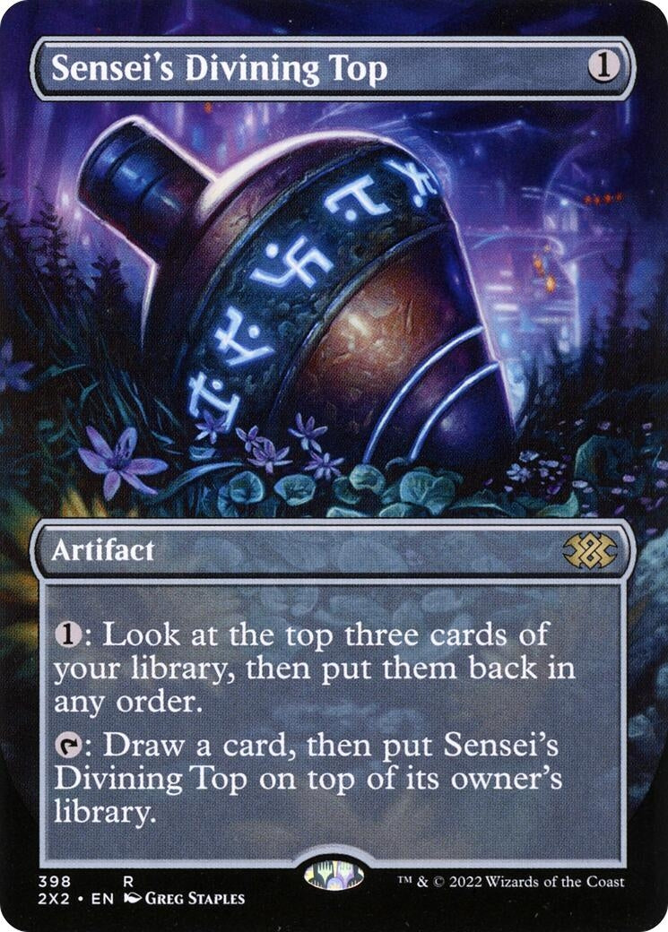 Image for Sensei's Divining Top (Borderless) (398) - Magic: The Gathering