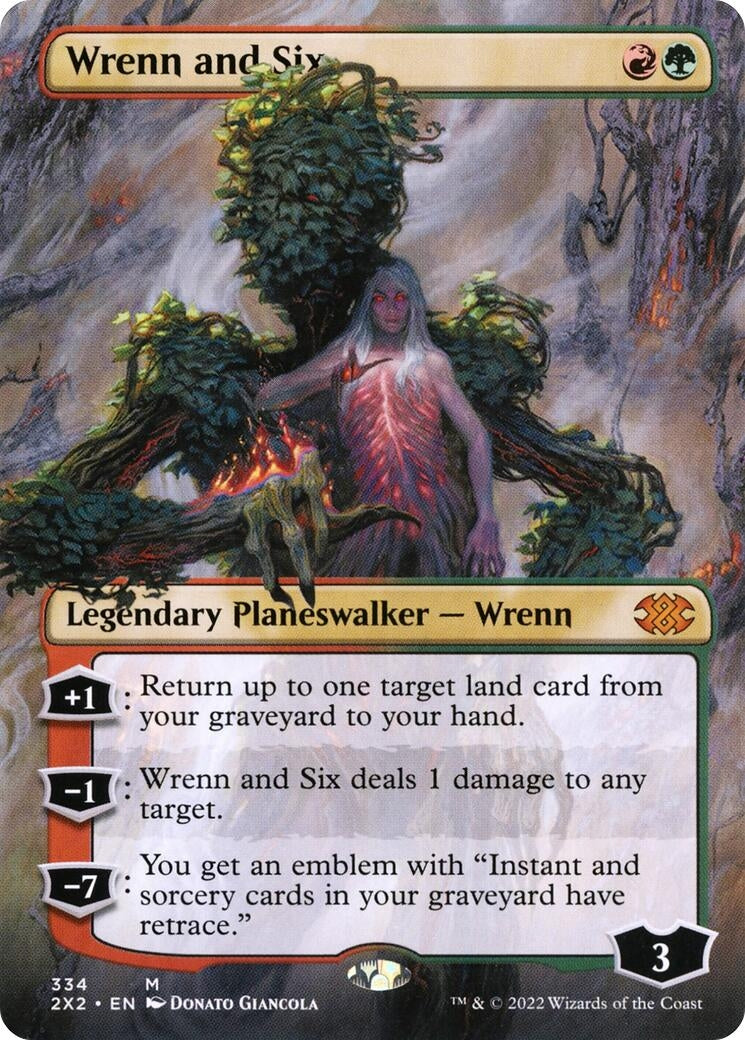 Image for Wrenn and Six (Borderless) (334) - Magic: The Gathering
