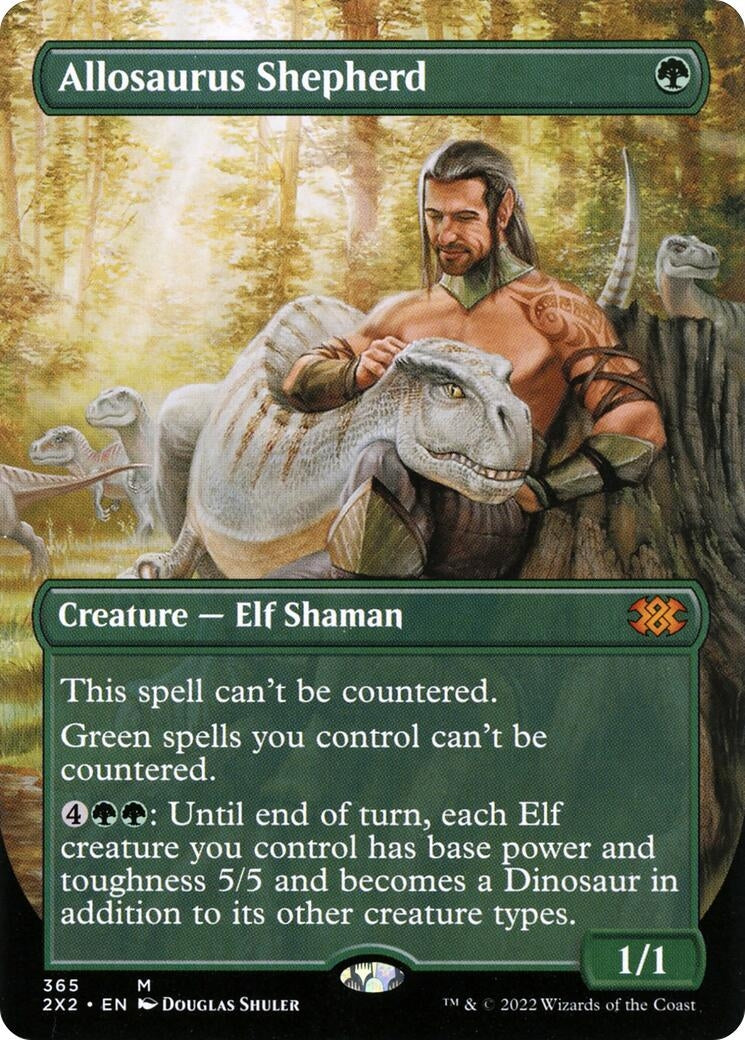 Image for Allosaurus Shepherd (Borderless) (365) - Magic: The Gathering