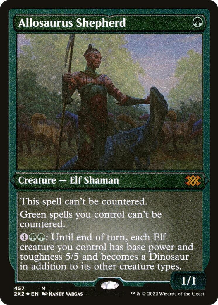 Image for Allosaurus Shepherd (Foil Etched) (457) - Magic: The Gathering