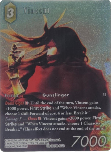 Image for Vincent - PR-081/11-135S (PR-081/11-135S) (FF: Promo Cards) (PR) - Final Fantasy TCG