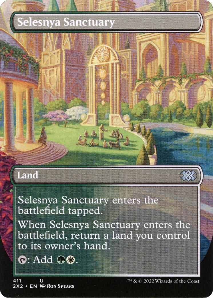Image for Selesnya Sanctuary (Borderless) (411) - Magic: The Gathering