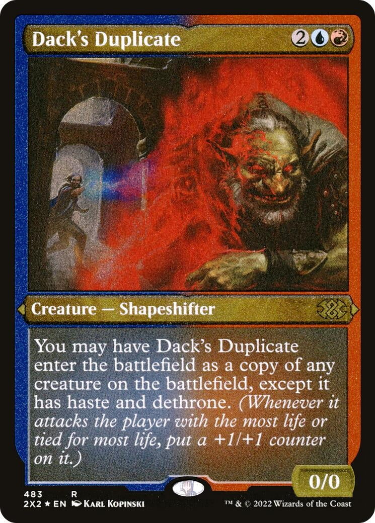 Image for Dack's Duplicate (Foil Etched) (483) - Magic: The Gathering