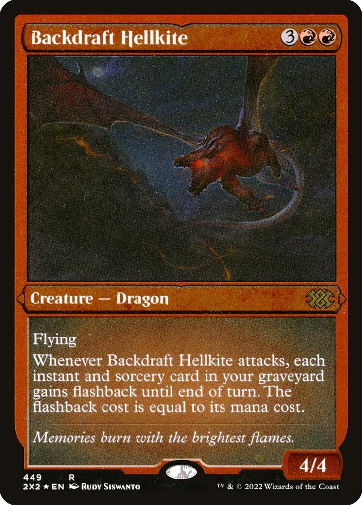 Image for Backdraft Hellkite (Foil Etched) (449) - Magic: The Gathering