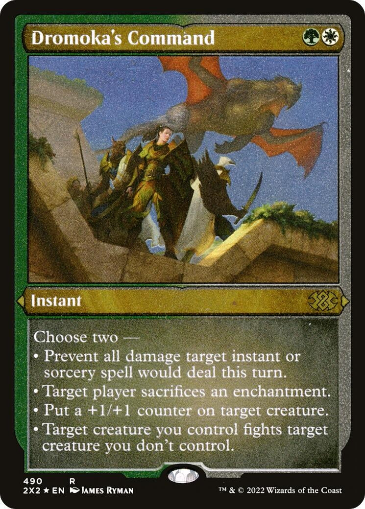 Image for Dromoka's Command (Foil Etched) (490) - Magic: The Gathering