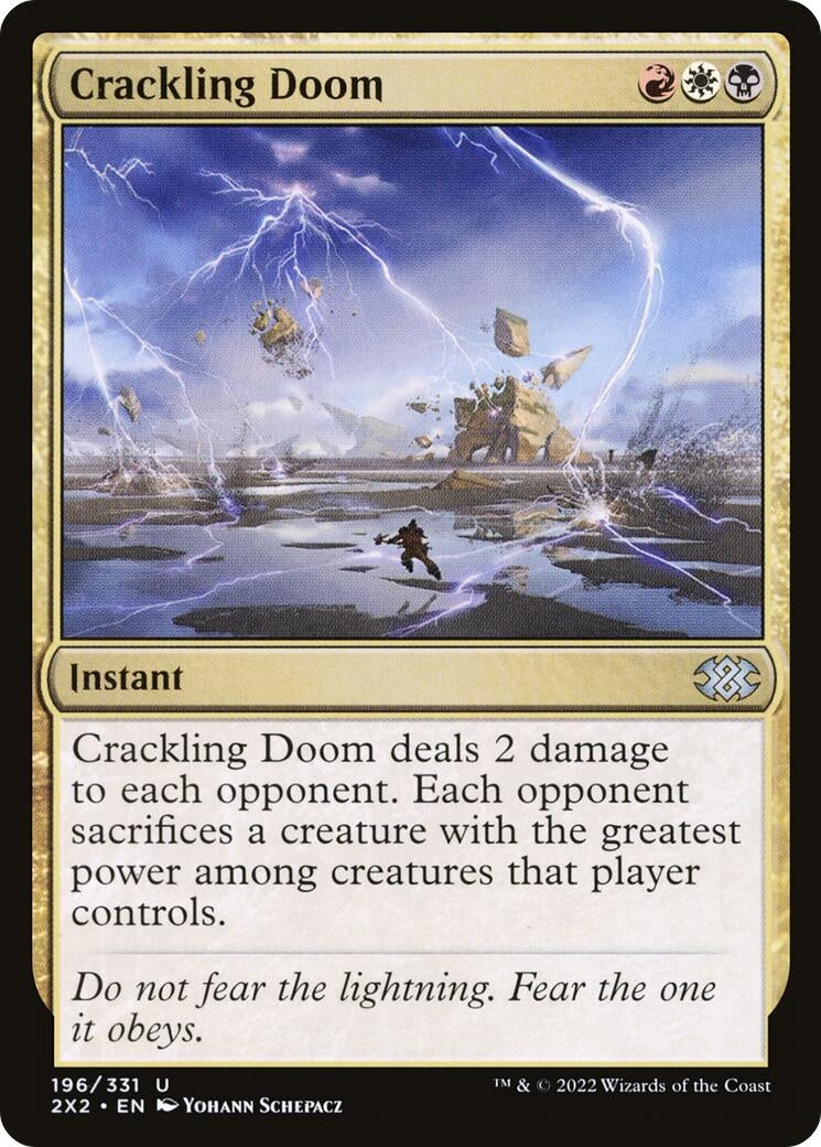 Image for Crackling Doom (196) - Magic: The Gathering