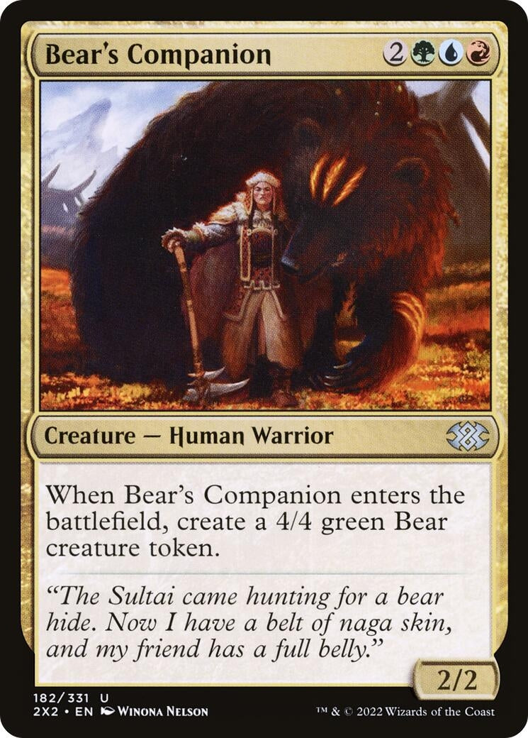 Image for Bear's Companion (182) - Magic: The Gathering