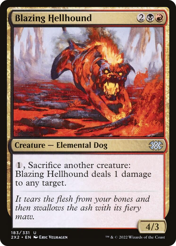 Image for Blazing Hellhound (183) - Magic: The Gathering