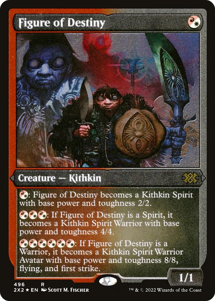 Image for Figure of Destiny (Foil Etched) (496) - Magic: The Gathering
