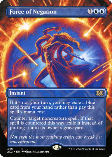 Image for Force of Negation (Borderless) (346) - Magic: The Gathering