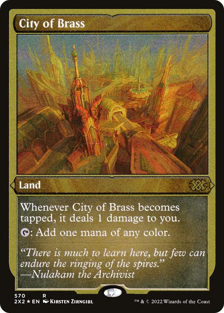 Image for City of Brass (Foil Etched) (570) - Magic: The Gathering