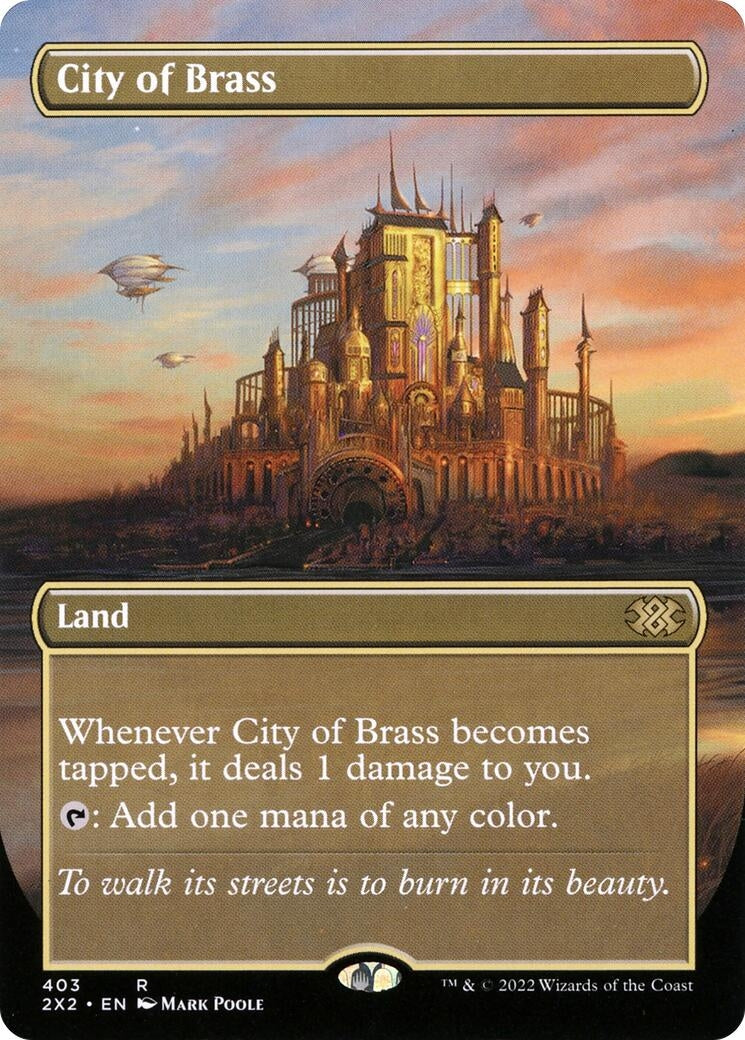 Image for City of Brass (Borderless) (403) - Magic: The Gathering