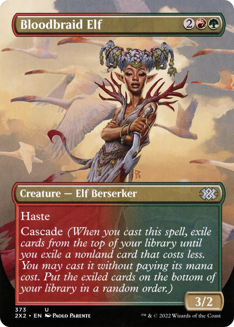 Image for Bloodbraid Elf (Borderless) (373) - Magic: The Gathering