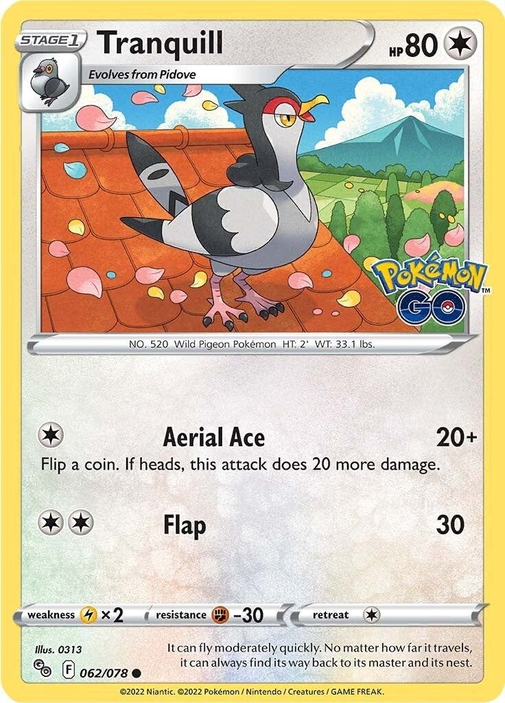 Tranquill (062/078) (Pokemon GO)