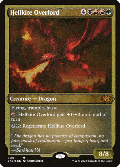 Image for Hellkite Overlord (Foil Etched) (504) - Magic: The Gathering