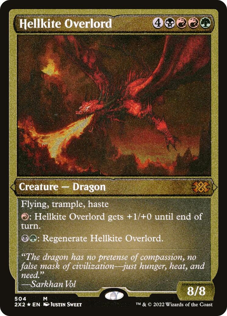 Image for Hellkite Overlord (Foil Etched) (504) - Magic: The Gathering