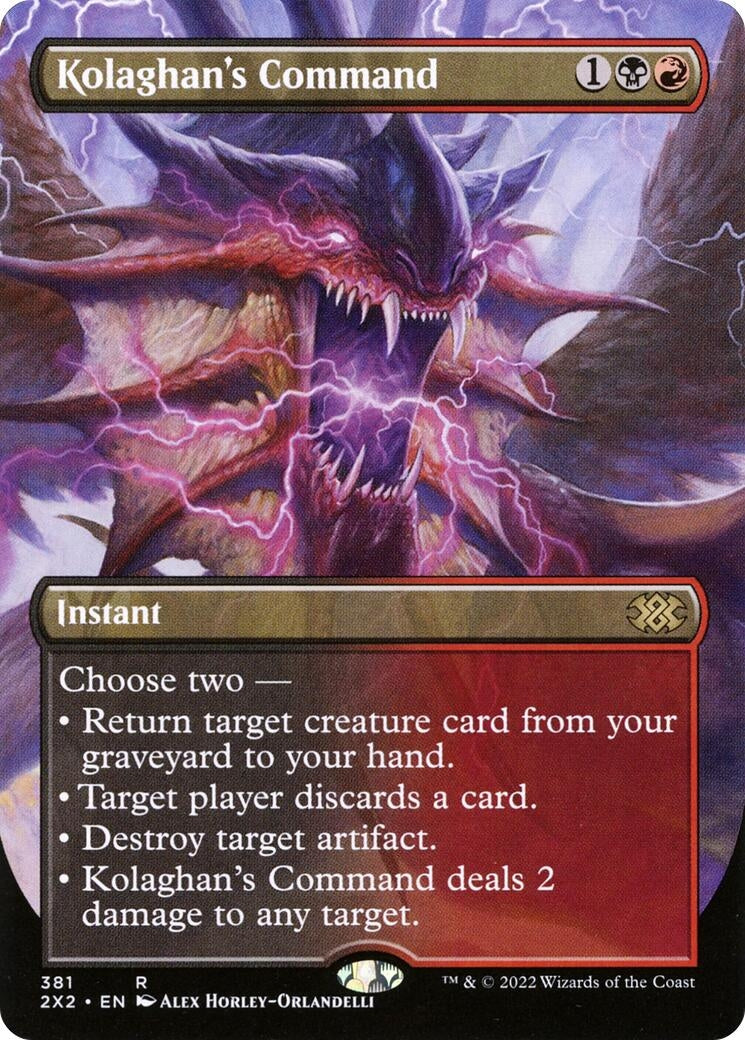 Image for Kolaghan's Command (Borderless) (381) - Magic: The Gathering