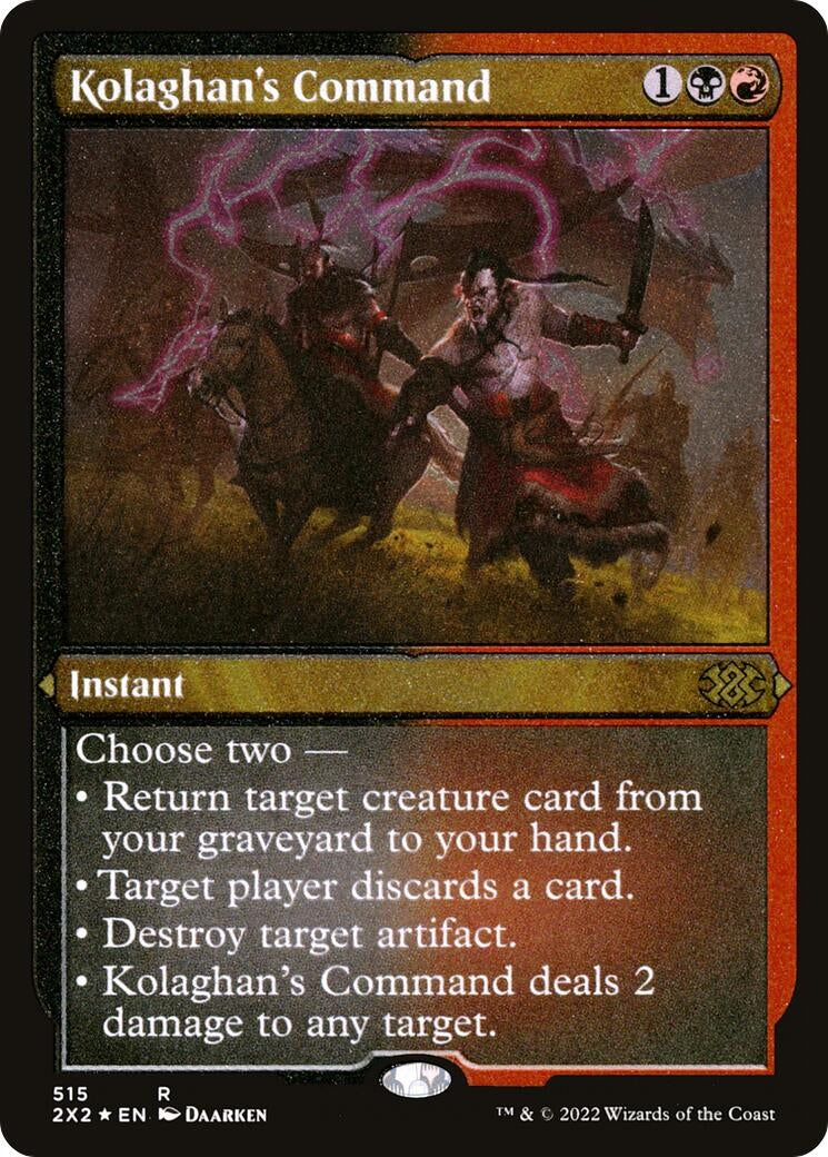 Image for Kolaghan's Command (Foil Etched) (515) - Magic: The Gathering