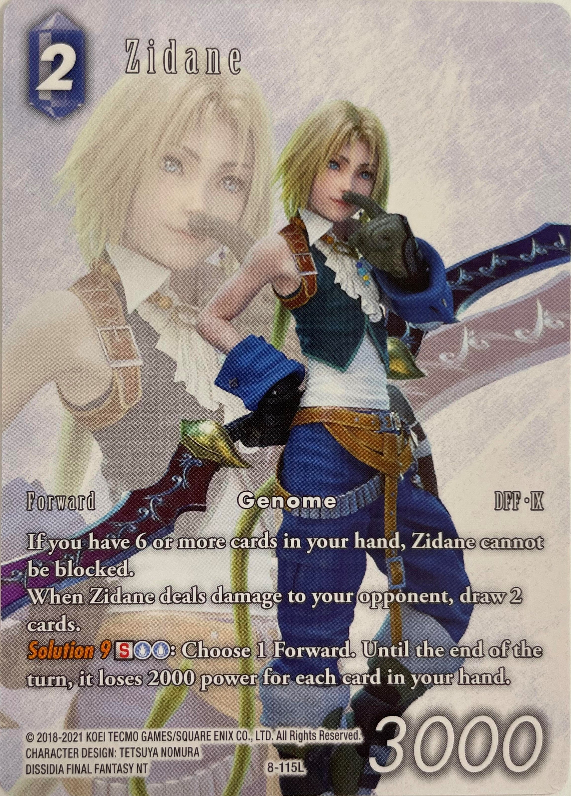 Image for Zidane - 8-115L (Full Art) (8-115L) (FF: Promo Cards) (PR) - Final Fantasy TCG