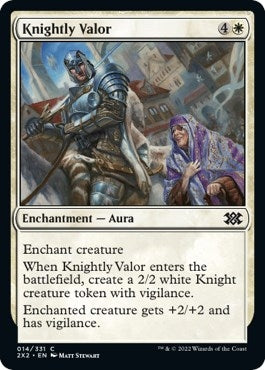 Image for Knightly Valor (14) - Magic: The Gathering