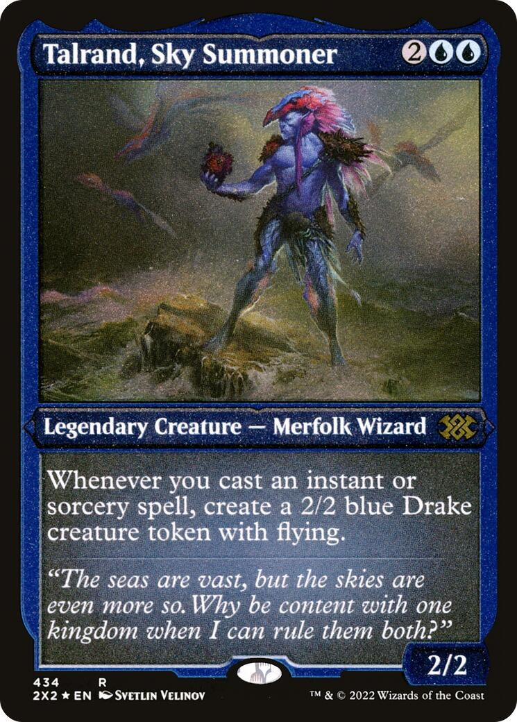 Image for Talrand, Sky Summoner (Foil Etched) (434) - Magic: The Gathering