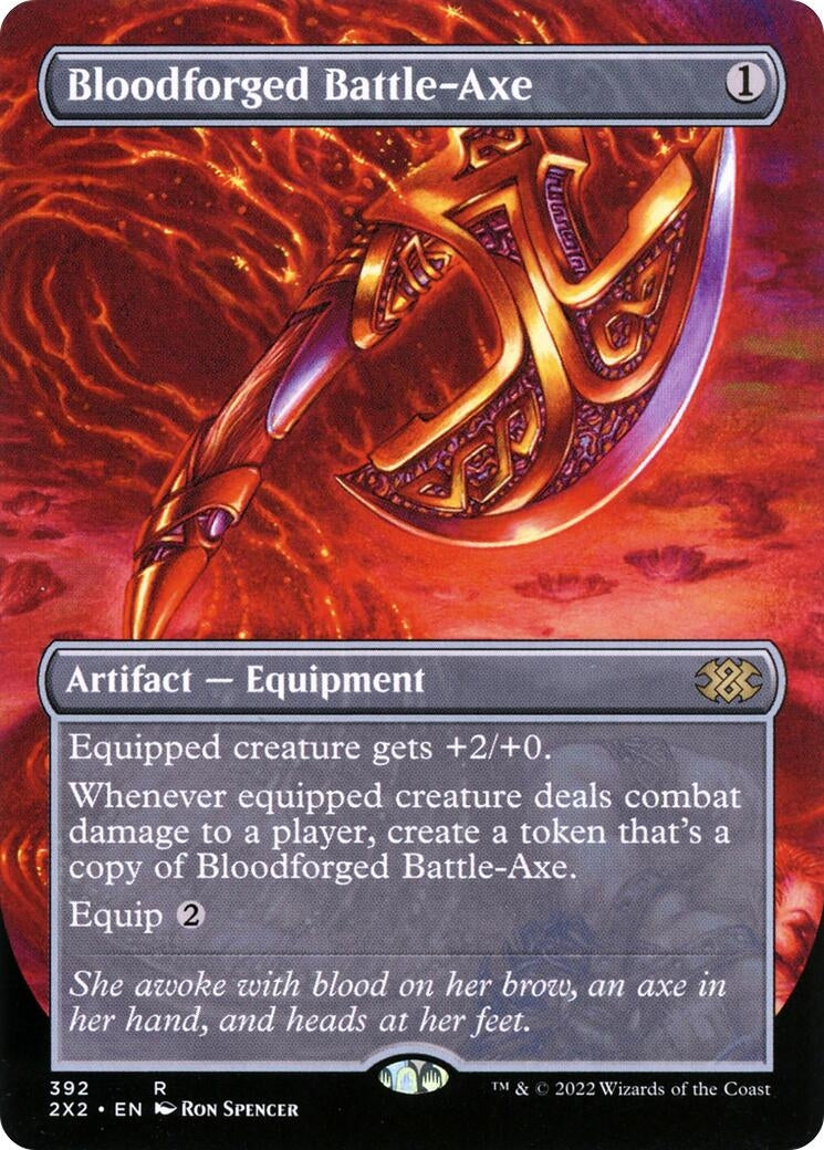 Image for Bloodforged Battle-Axe (Borderless) (392) - Magic: The Gathering