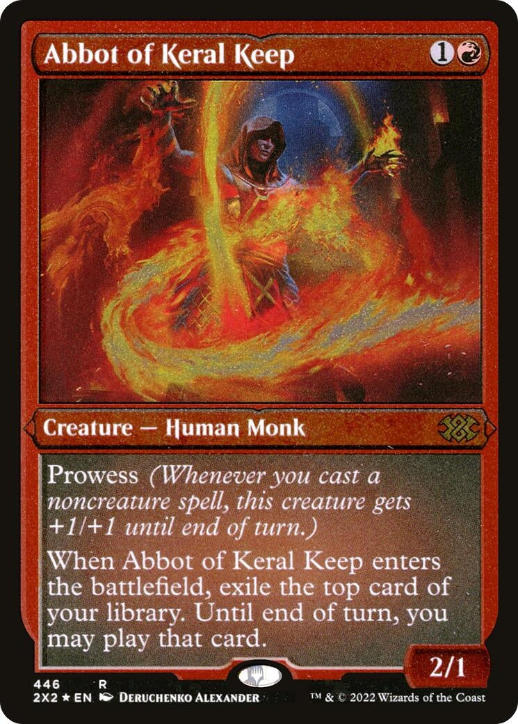 Image for Abbot of Keral Keep (Foil Etched) (446) - Magic: The Gathering