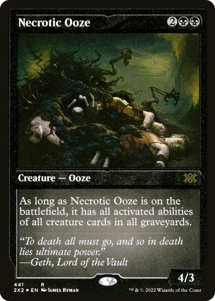Image for Necrotic Ooze (Foil Etched) (441) - Magic: The Gathering