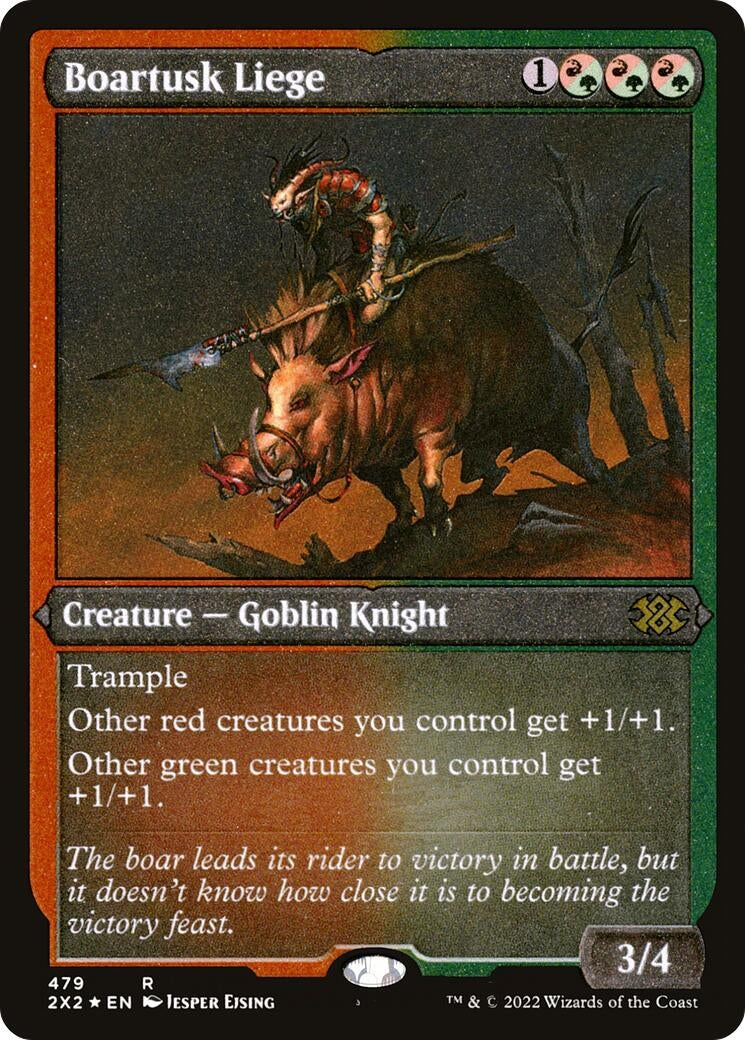 Image for Boartusk Liege (Foil Etched) (479) - Magic: The Gathering