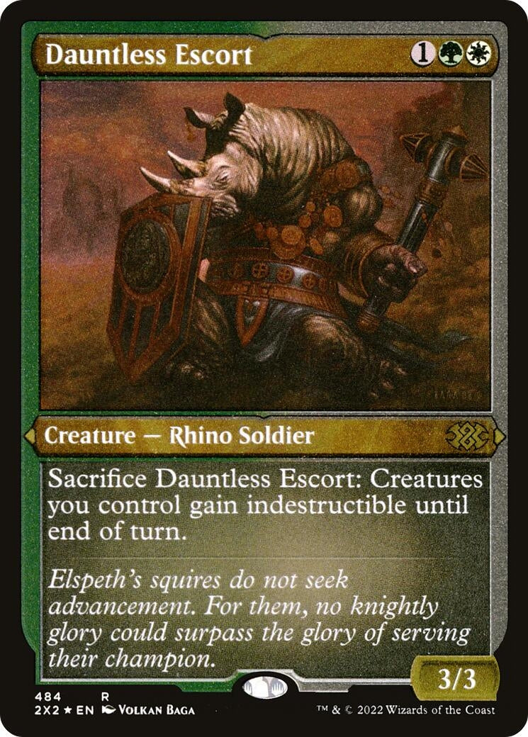 Image for Dauntless Escort (Foil Etched) (484) - Magic: The Gathering
