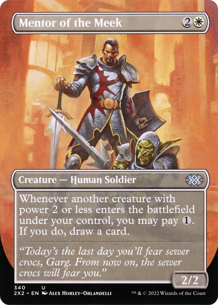 Image for Mentor of the Meek (Borderless) (340) - Magic: The Gathering