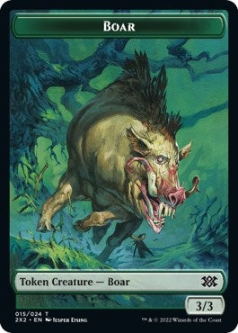 Image for Boar // Spirit (008) Double-Sided Token (15 // 8) - Magic: The Gathering