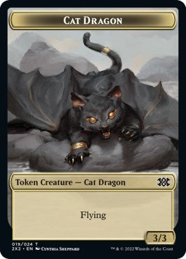 Image for Cat Dragon // Spirit (002) Double-Sided Token (19 // 2) - Magic: The Gathering