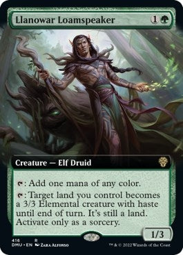 Image for Llanowar Loamspeaker (Extended Art) (416) - Magic: The Gathering