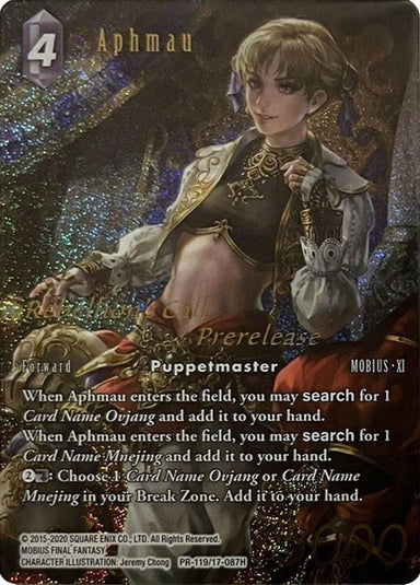Image for Aphmau (Prerelease Promo) (PR-119/17-087H) (FF: Promo Cards) (PR) - Final Fantasy TCG