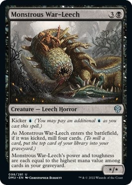 Image for Monstrous War-Leech (98) - Magic: The Gathering