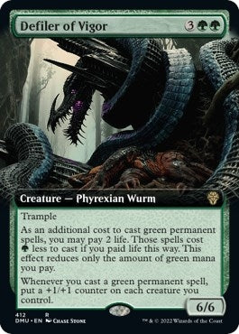 Image for Defiler of Vigor (Extended Art) (412) - Magic: The Gathering