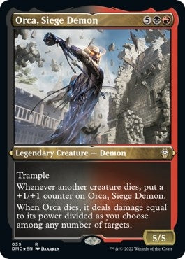 Image for Orca, Siege Demon (Foil Etched) (59) - Magic: The Gathering
