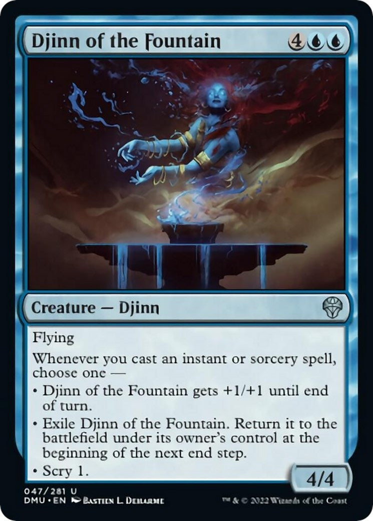 Image for Djinn of the Fountain (47) - Magic: The Gathering