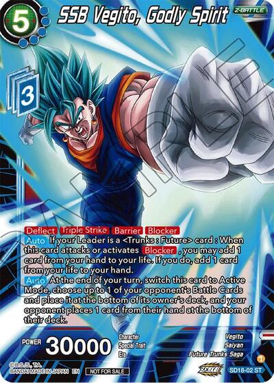 SD18-02  - SSB Vegito, Godly Spirit (ZENKAI Celebration Pack)