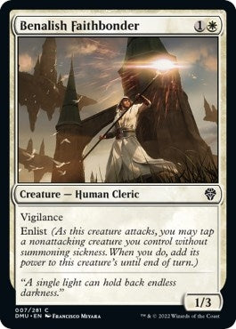 Image for Benalish Faithbonder (7) - Magic: The Gathering