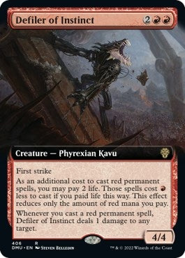 Image for Defiler of Instinct (Extended Art) (406) - Magic: The Gathering