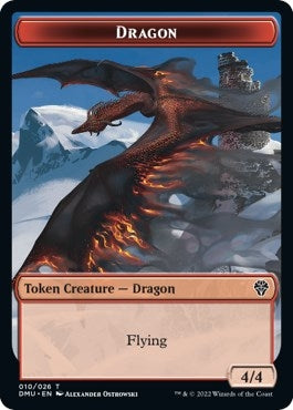 Image for Dragon Token (10) - Magic: The Gathering