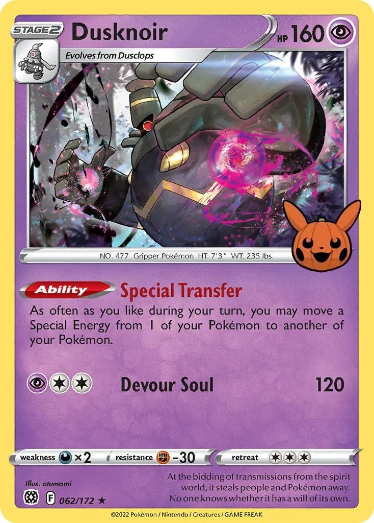 Dusknoir (062/172) (Trick or Trade BOOster Bundle)