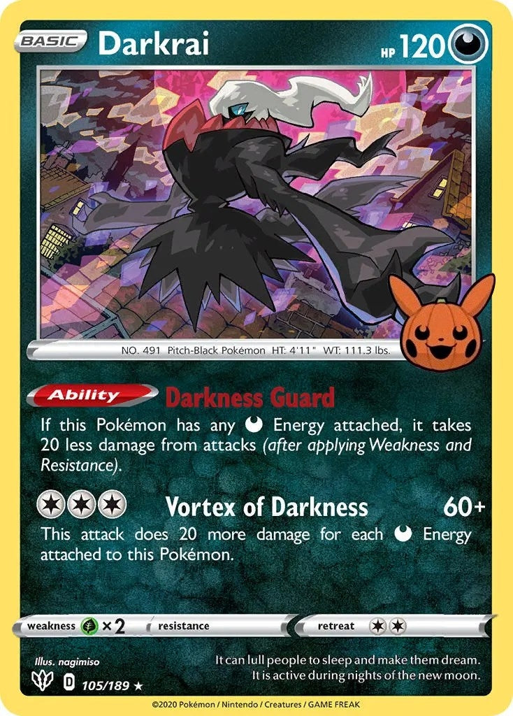 Darkrai (105/189) (Trick or Trade BOOster Bundle)