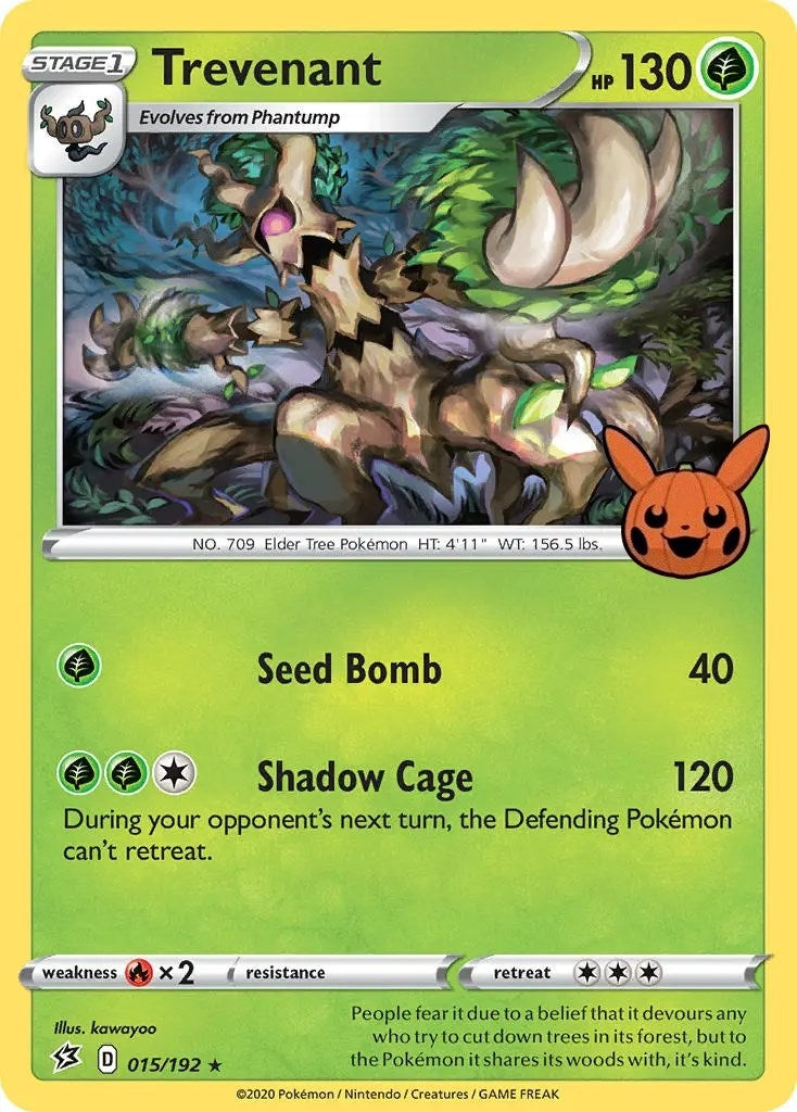 Trevenant (015/192) (Trick or Trade BOOster Bundle)